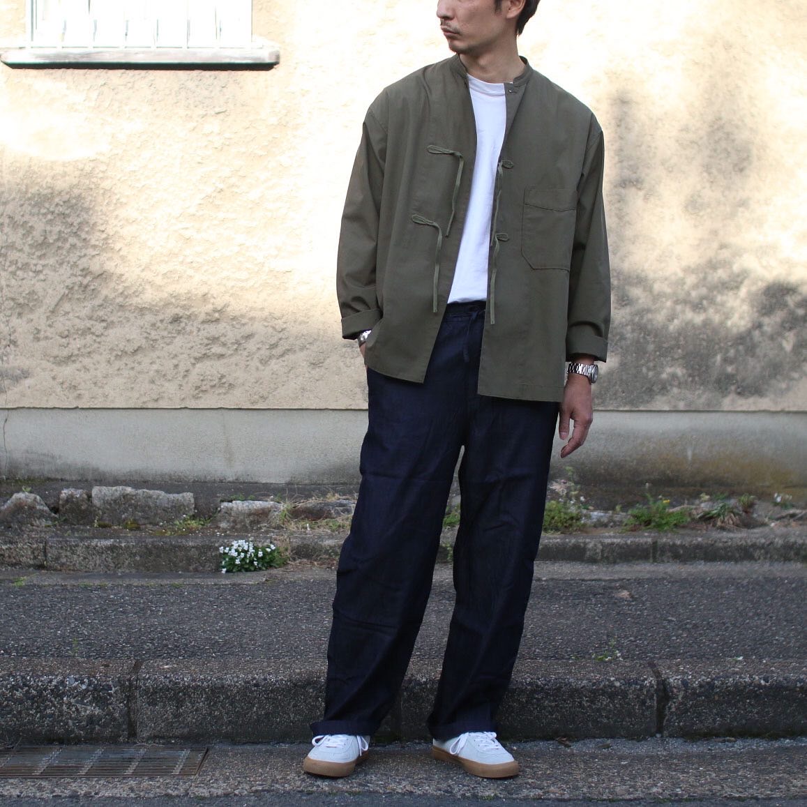 ARMY TWILLのPLAIN WEAVE TAPE SHIRT | Fuzzy Clothed