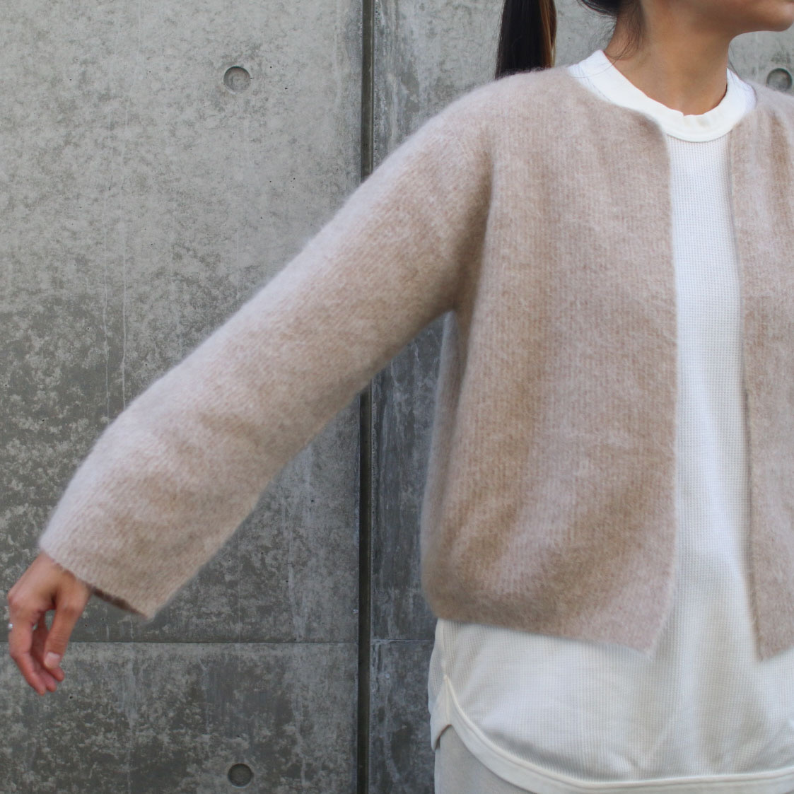 注目の☆unfil stretch mohair cardigan | cubeselection.com